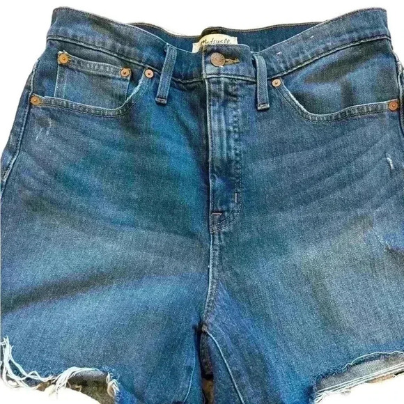 2/$30 Madewell Denim Shorts Size 29 Glenoaks Wash Cutoff Edition - Picture 5 of 9
